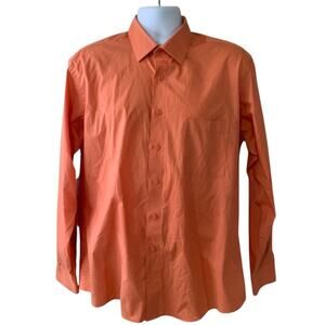 Pierre Cardin Men's Size Large Dress Shirt Button-Up Long Sleeves